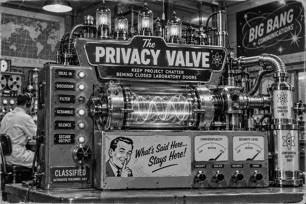 The fictional Privacy Valve machine
